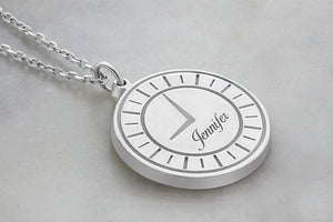 Birth Time Necklace, is a perfect Gift for mom, Mothers day gift, Meaningful Unique Necklace, Clock Necklace, Birth Hour Necklace