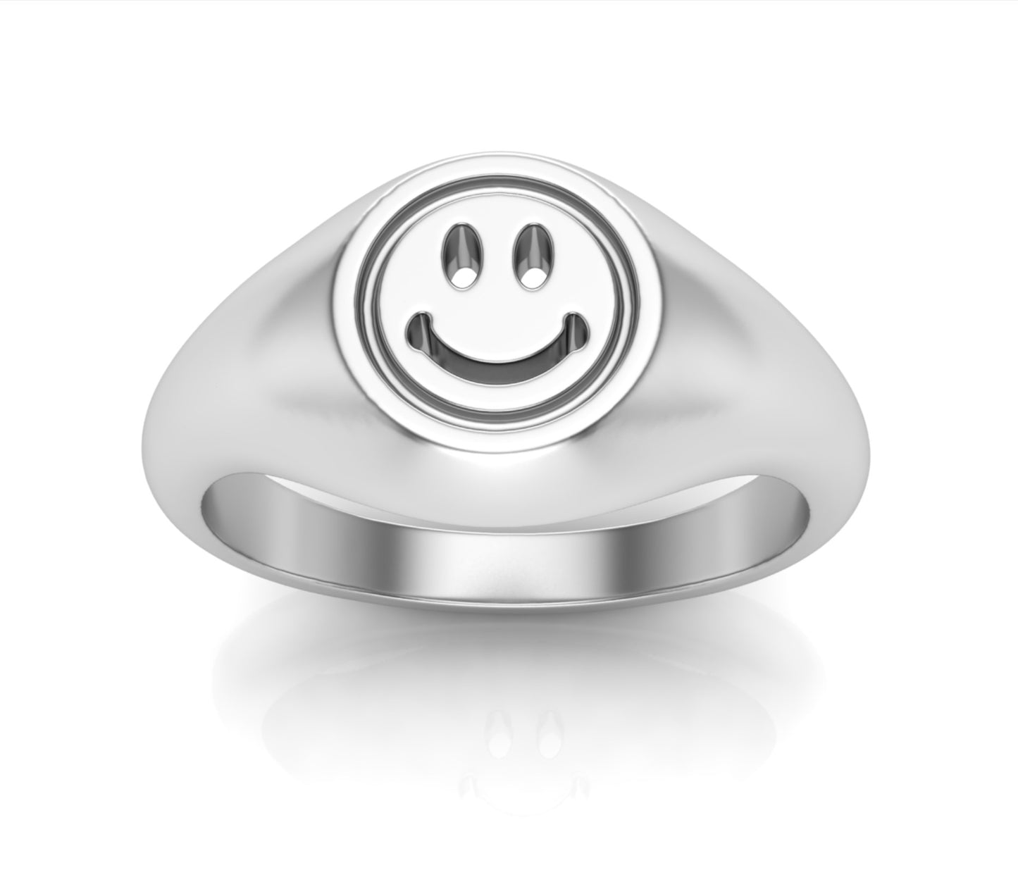 Happy Face Signet Ring