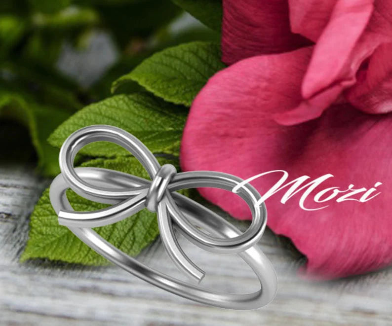Silver or platinum, Everyday Ring, Gift For Her, Minimalist rings, Daughter Ring