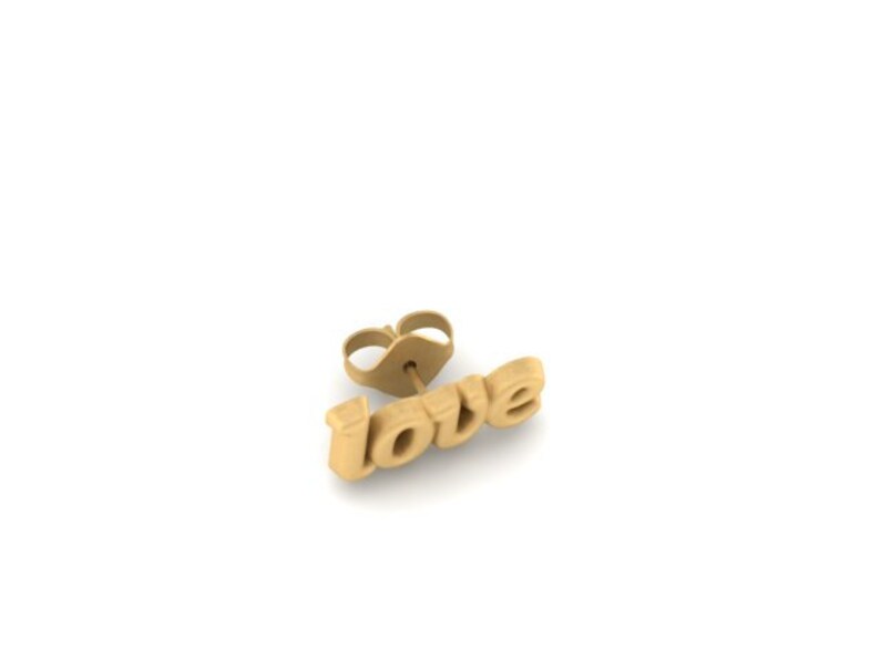 Gold personalized name stud earrings, Personalized Jewelry, Statement earrings, Word earrings, Custom name stud earrings, minimalist jewelry