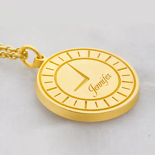 Birth Time Necklace, is a perfect Gift for mom, Mothers day gift, Meaningful Unique Necklace, Clock Necklace, Birth Hour Necklace